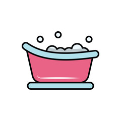 Bathtub  vector icon