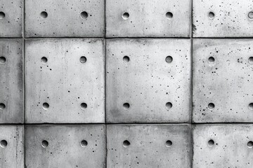 A black and white image of a wall with holes