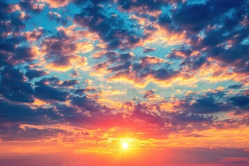 Obraz premium Sunset sky for background or sunrise sky and cloud at morning.