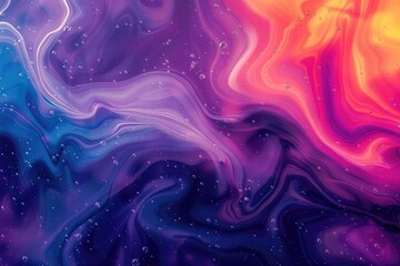 Colorful liquid paint effect with grainy texture overlay.