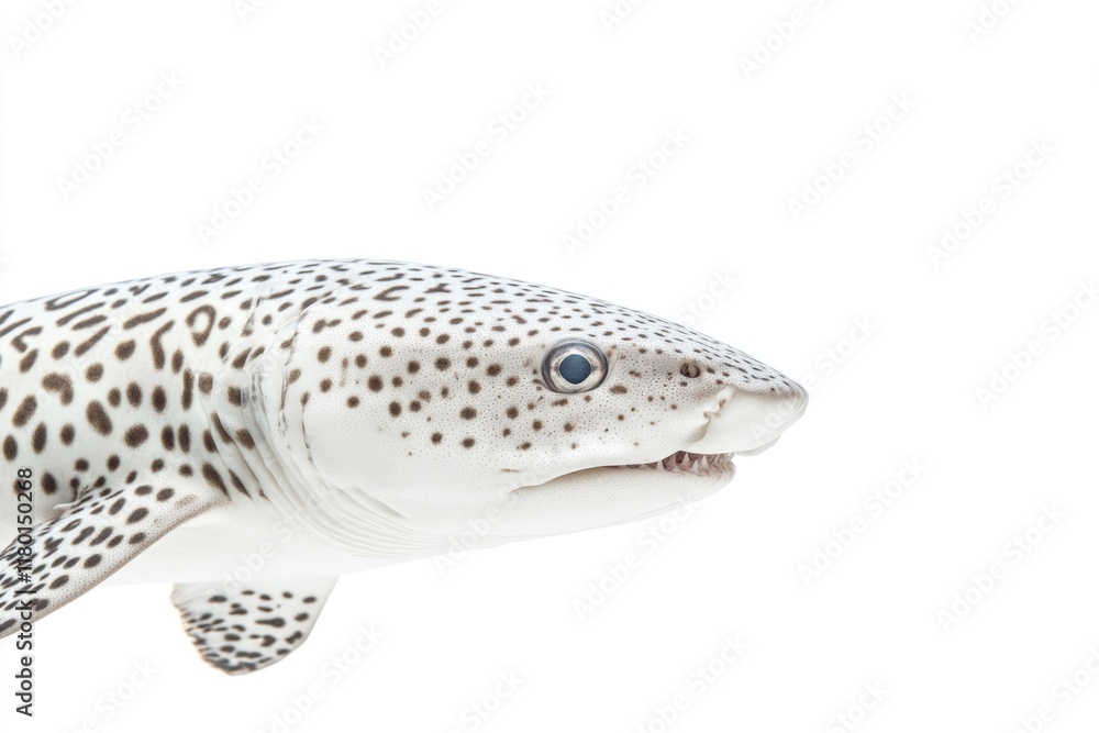 Poster a clear image of a fish on a white background, suitable for use in illustrations or designs