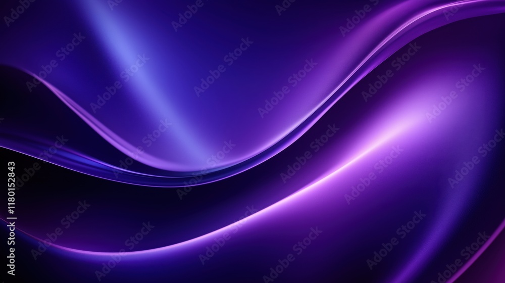 Poster elegant swirling purple abstract background with smooth gradient transitions and soft curves