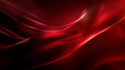 Obraz premium Abstract Red Wave Background Design, Elegant Swirl