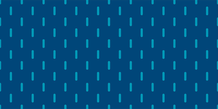 Seamless rain pattern with rounded lines. Blue geometric background.