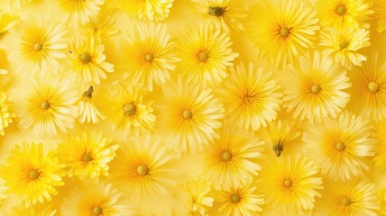 full frame Bright yellow flower pattern for spring and summer decor,National Dandelion Day