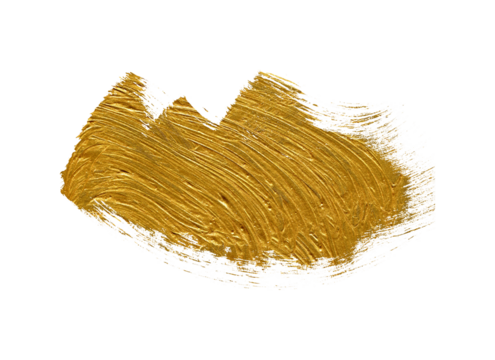 Grunge Gold and bronze glitter color smear grunge painting on white. Abstract glow shiny background. 