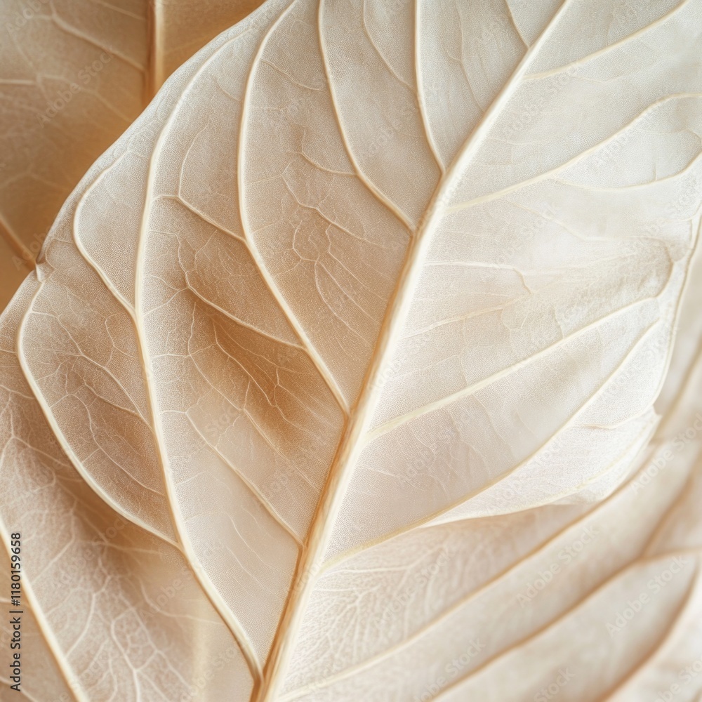 Poster a close-up shot of a single leaf on a white background