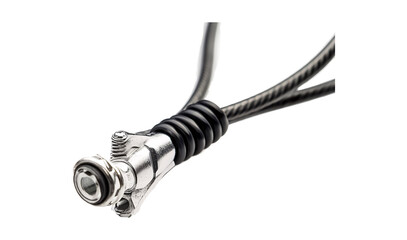 Cycling Gear Shifter Cable for Smooth Shifting - Isolated on White Background