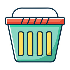 laundry basket icon design