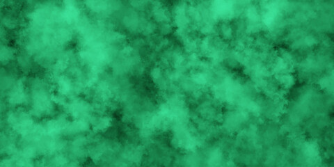 Abstract green color cloud texture. abstract background with green cloud in black