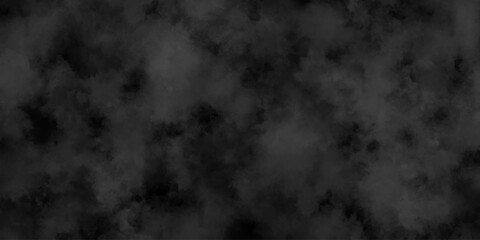Abstract background with black paper texture and white watercolor painting background, Black grey Sky with grey cloud