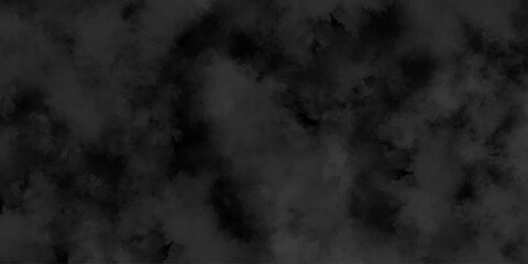 Abstract background with black paper texture and white watercolor painting background, Black grey Sky with grey cloud