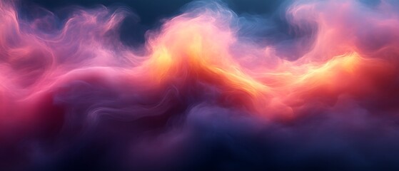Fototapeta premium Abstract colorful smoke swirls.