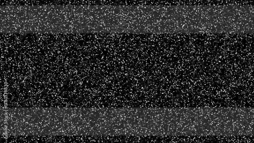 Poster tv error with no signal broadcast and static distortion.