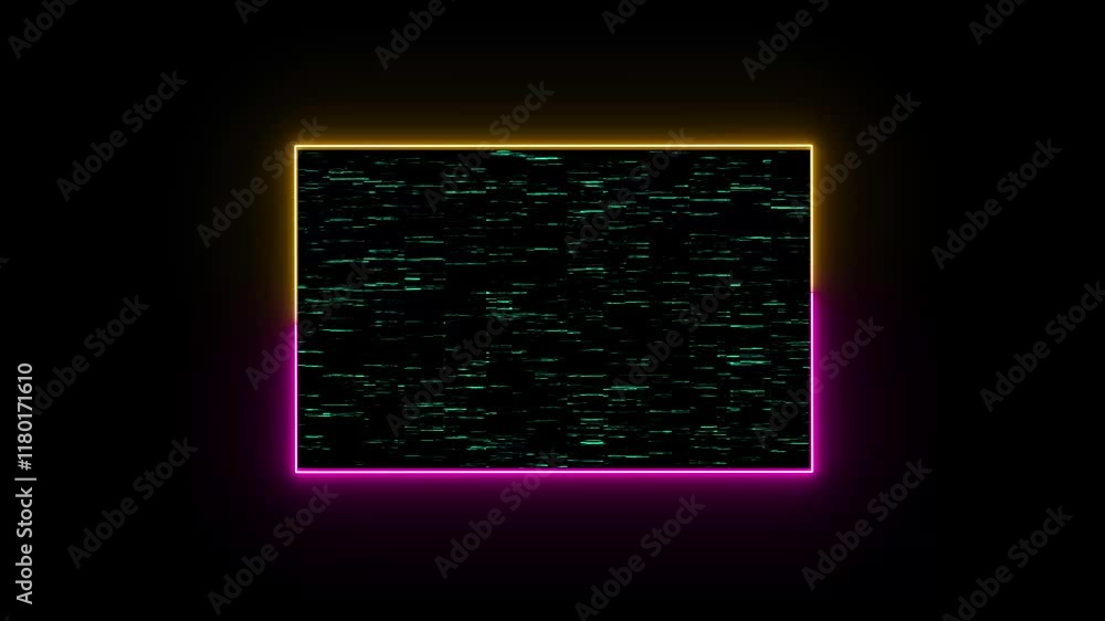 Poster analog static noise texture overlay with tv switch-off effect, horizontal stripes, and vhs glitch ar