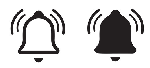 alarm bell,bell,ringing bell,notification,symbol,icon,black and white,minimalist,silhouette