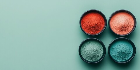 Vibrant Holi Powder Display in Wooden Bowls – A Celebration of Color and Culture 43