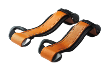 Adjustable Cycling Pedal Straps for Stability Isolated on White Background