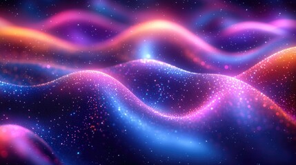 Fototapeta premium Abstract representation of a wave of light