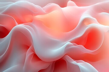 Obraz premium Abstract pink and orange wave background.