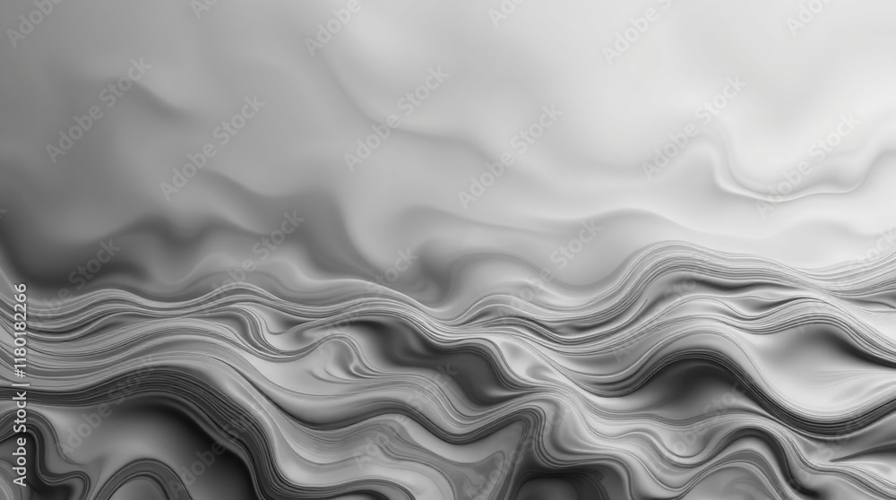 Poster abstract grayscale wave background