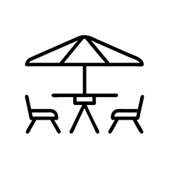 outdoor table icon design