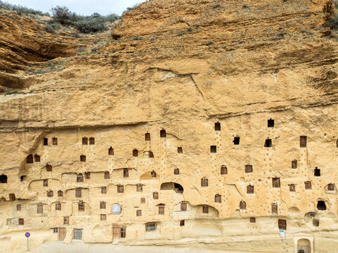 Karaman - Konya - Turkey, 20 April, 2024, Taskale historic granaries in the town Karaman of Konya ,Turkey