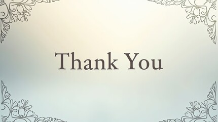 A beautifully designed thank you banner with intricate floral borders emphasizes gratitude, ideal for winter events and Thank You Day celebrations