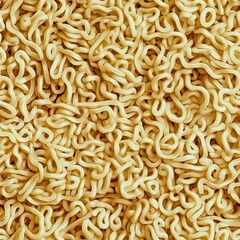 Unprepared Ramen Noodles Food Seamless Pattern Texture