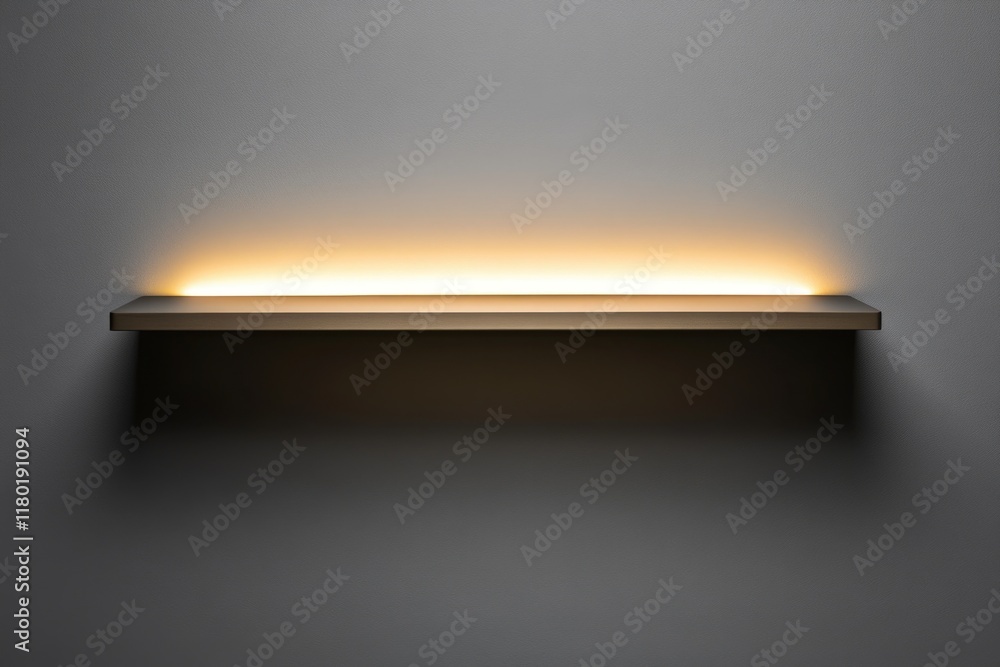 Poster A simple shelf with a lamp on top, perfect for a cozy reading nook or study space