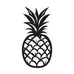 Obraz premium Pineapple Icons: From Simple Silhouettes, Colorful Icons, and Fun Characters to Adorable Mascots.