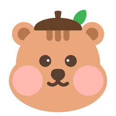 가을 다람쥐 일러스트