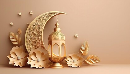 Elegant Ramadan Kareem Backgrounds with Islamic Lanterns and Crescent Moon Theme