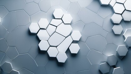 Honeycomb pattern with seamlessly connected hexagonal tiles