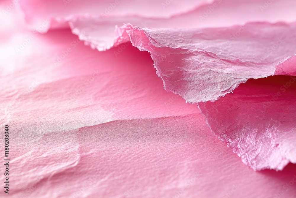 Aufkleber a close-up shot of a pink paper with intricate designs and patterns