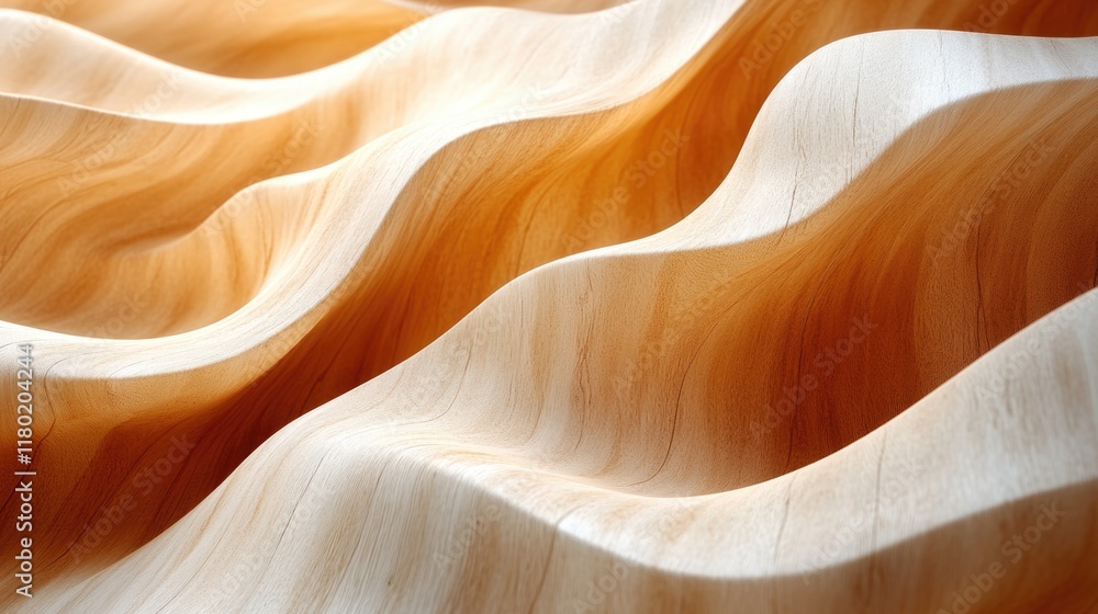 Poster Close-up view of a wooden surface with texture and grain visible