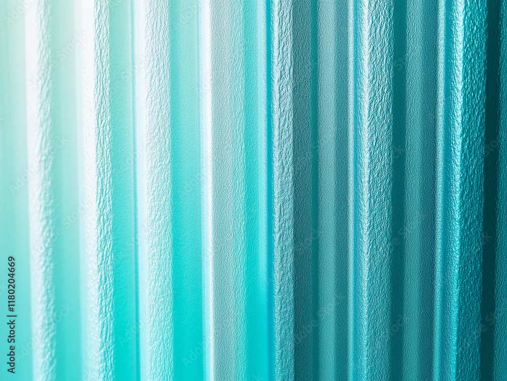 Aufkleber abstract teal vertical textured gradient stripes for modern backgrounds