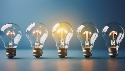 The connected light bulbs all turn on at once and emit light.