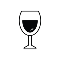 Wine Glass vector icon