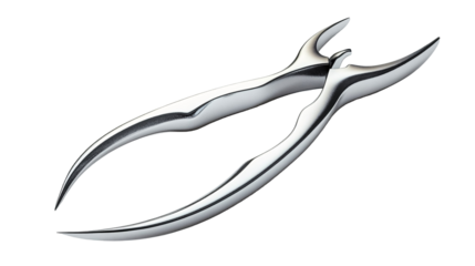 Fishing Hook Eyebrow Pliers for Safe Handling - Isolated on White Background