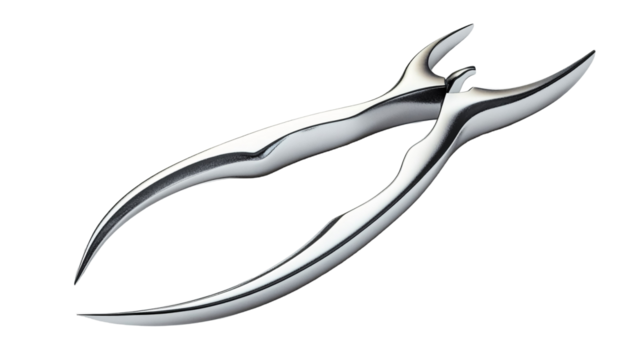 Fishing Hook Eyebrow Pliers for Safe Handling - Isolated on White Background