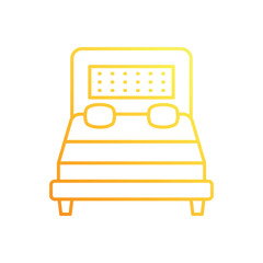 Double Bed vector icon