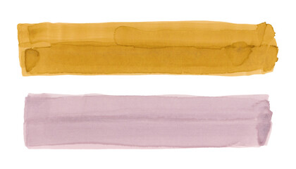 Hand drawn sketch hatching line smear stroke. Felt-tip pen, watercolor marker texture stain isolated on white background. Beige pastel color.