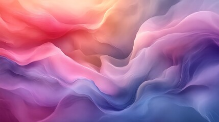 Abstract pastel waves, flowing colors.