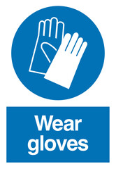 Wear Gloves Mandatory Safety Precaution