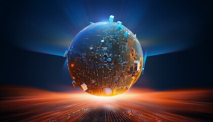 Spherical particles that represent the qubits of a quantum password emit light and rotate while overlapping.