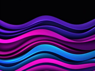 Obraz premium Colorful wave patterns create a vibrant background with fluid shapes