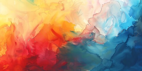 Abstract horizontal watercolor background Neutral light colored empty space background illustration

