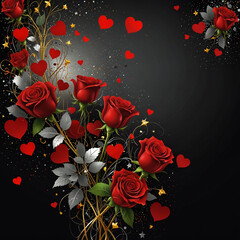 frame for congratulating your beloved woman on Valentine's Day