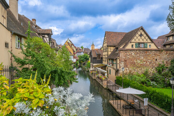 Fototapeta premium Colmar is a city and commune in the Haut-Rhin department and Alsace region of north-eastern France.
